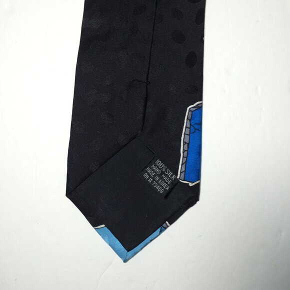 Vintage 1995 Looney Tunes Mania Halloween Mens Tie Silk Bugs Bunny Daffy Duck - Picture 7 of 9